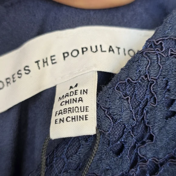 $428 Dress The Population Women Tess Slip Gown Medium Glam Party Old Money - Picture 12 of 16